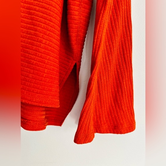 FREE PEOPLE Burnt Orange Movement Can’t Handle This Ribbed pullover SZ: M - Picture 6 of 6